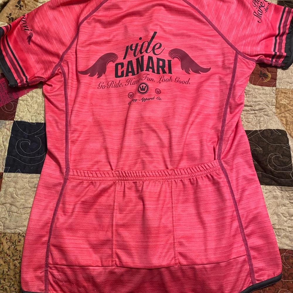 NWT Canari Hot Pink Cycling Top Size L - Picture 2 of 6
